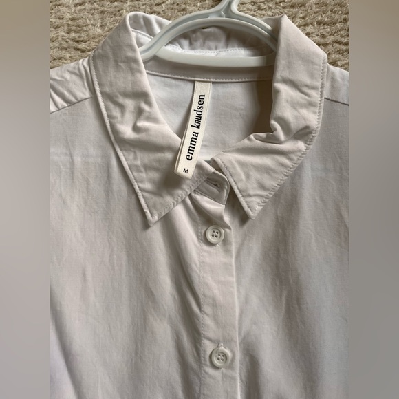 Emma Knudsen White Poplin Dress Shirt - Picture 2 of 3